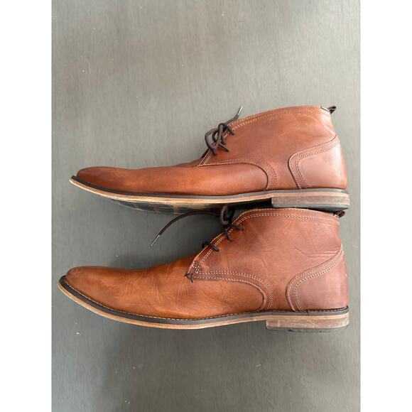 Joseph Abboud Cosmo Leather Plain Toe Oxfords brown size 45 US 11 1/2 - Picture 5 of 6